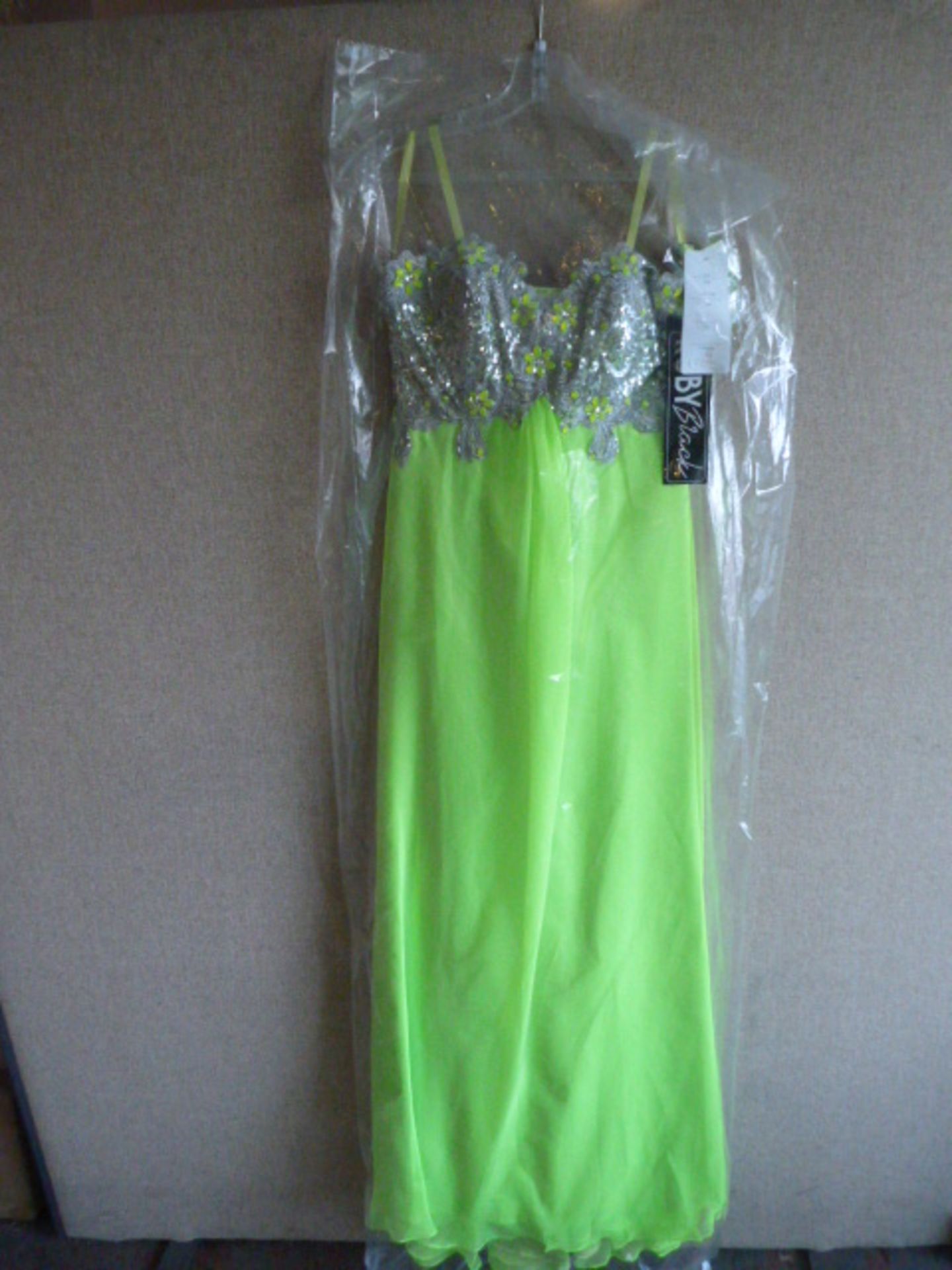 *Lana Neon Lime Prom Dress Size:8