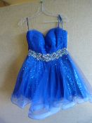 *Phoebe Sapphire Short Prom Dress Size:8