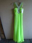 *Jodie Neon Lime Prom Dress Size:6