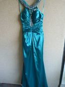 *Satin Green Prom Dress Size:6