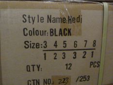 *Box of Heidi Black Prom Shoes (Assorted Sizes)