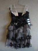 *Fran Nude/Black Prom Dress Size:14