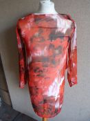 *Four Red Floral Tops (Various Sizes)