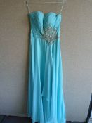 *Mint/Blue Prom Dress Size:6