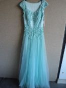 *Mint Floral Prom Dress Size:6?