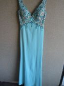 *Jade Aqua Prom Dress Size:6