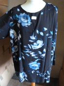 *Seven Blue Floral Long Sleeve Tops (Various Sizes