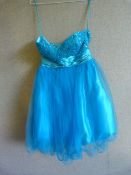 *Electric Blue Short Prom Dress Size:10