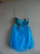 *Electric Blue Short Prom Dress Size:12