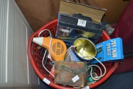 Basket of Assorted Electricals