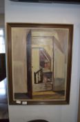 Framed Oil Painting - Attic