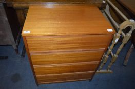 Four Drawer Chest in Teak Finish (AF)