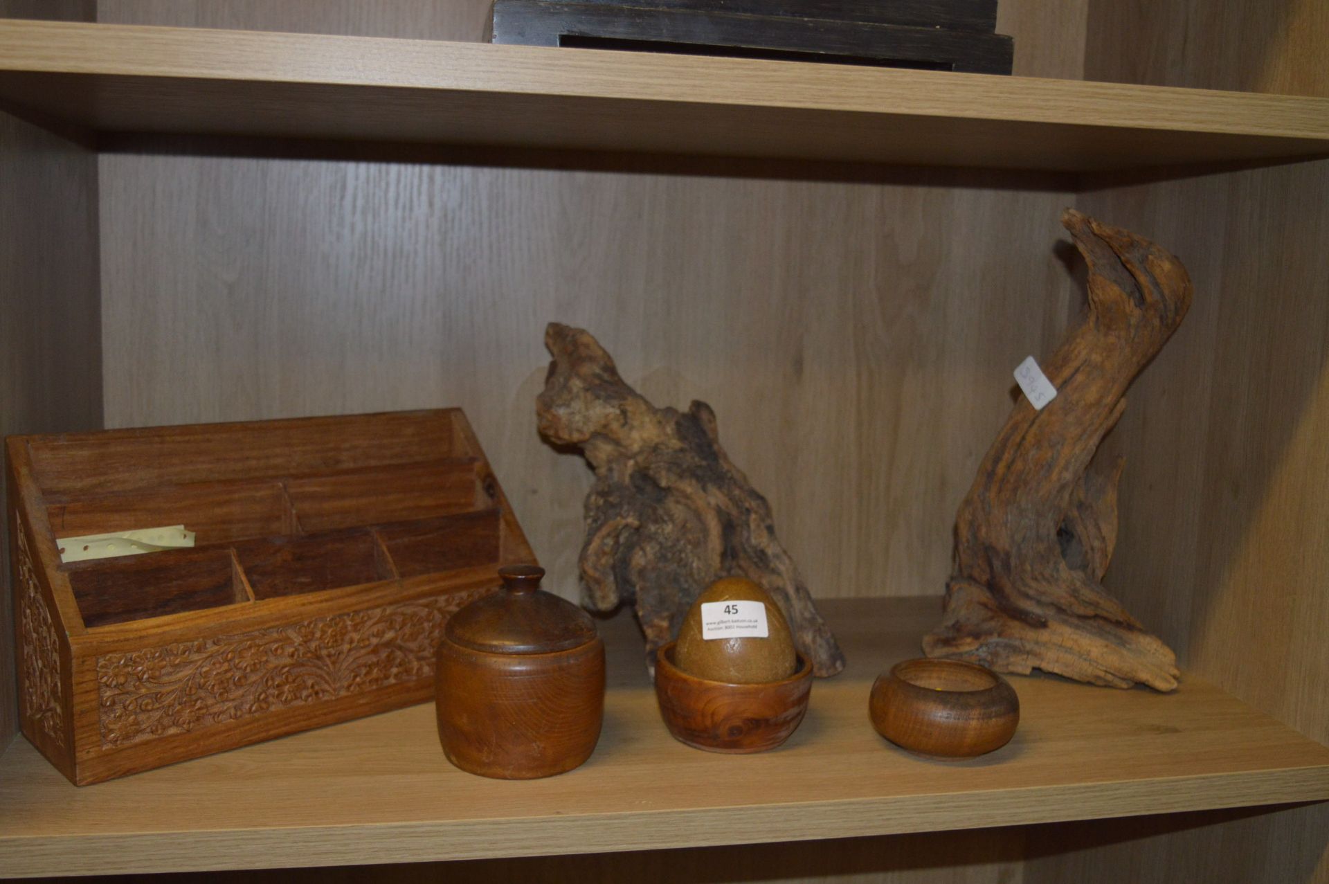 Assorted Treen Work, Bog Oak, etc.