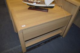 *Occasional Table with Drawer in Light Oak Finish