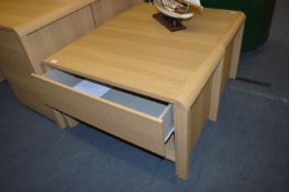 *Occasional Table with Drawer in Light Oak Finish