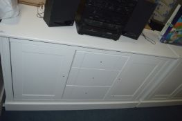 *Two Door, Three Drawer Sideboard Unit in White Fi