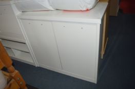 *Two Door Sideboard Unit in High Gloss White Finis