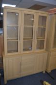 *Glass Fronted Bookcase over Drawers