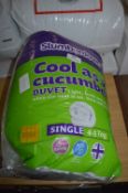 Slumberdown 4.5 Tog Cool Cucumber Single Duvet