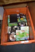 Orange Crate of Recordable DVDs