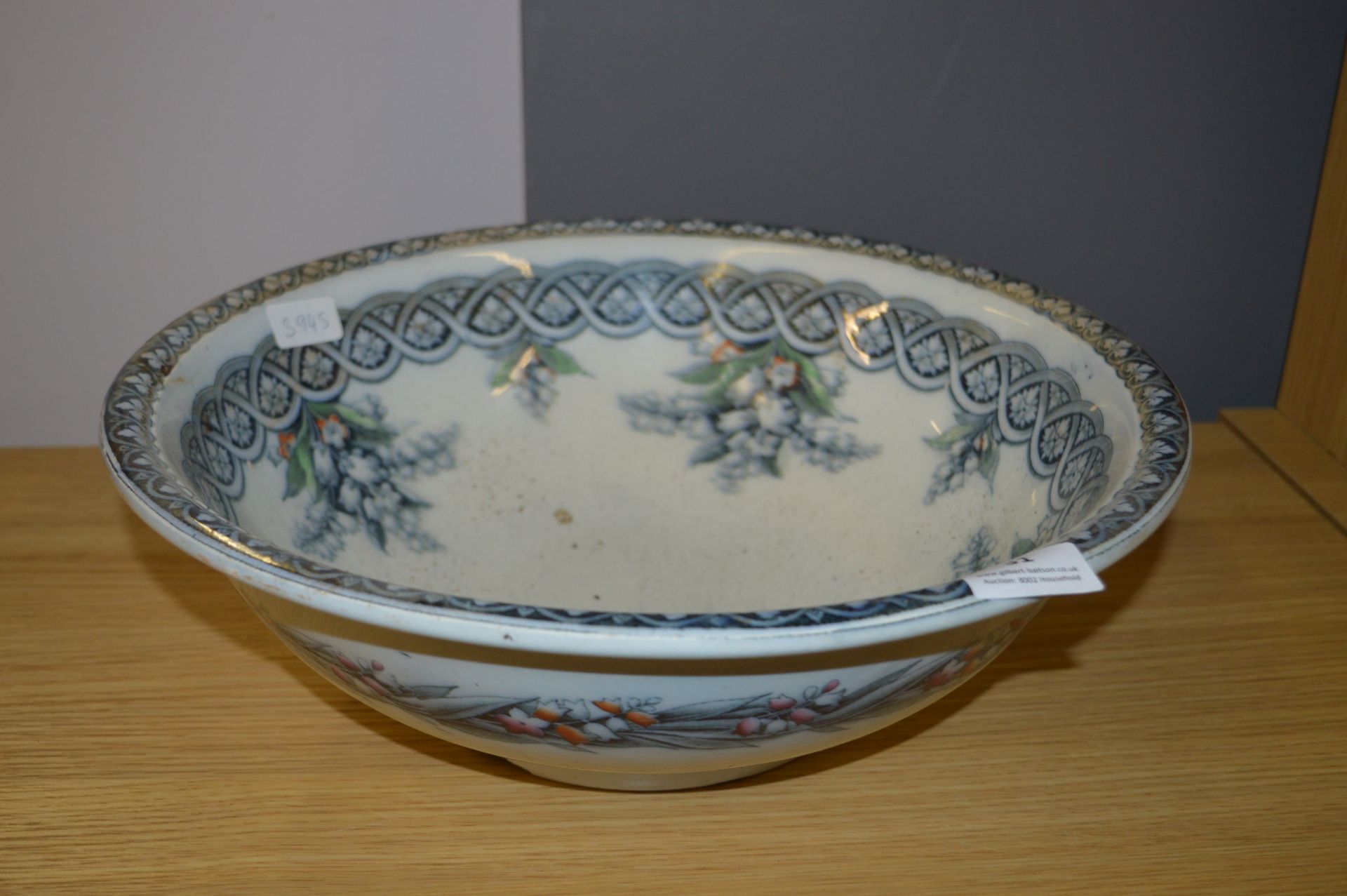 Large Decorative Porcelain Wash Bowl