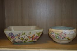Clarice Cliff Bowl and One Other