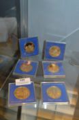 Six Bronze William Wilberforce Commemorative Medal