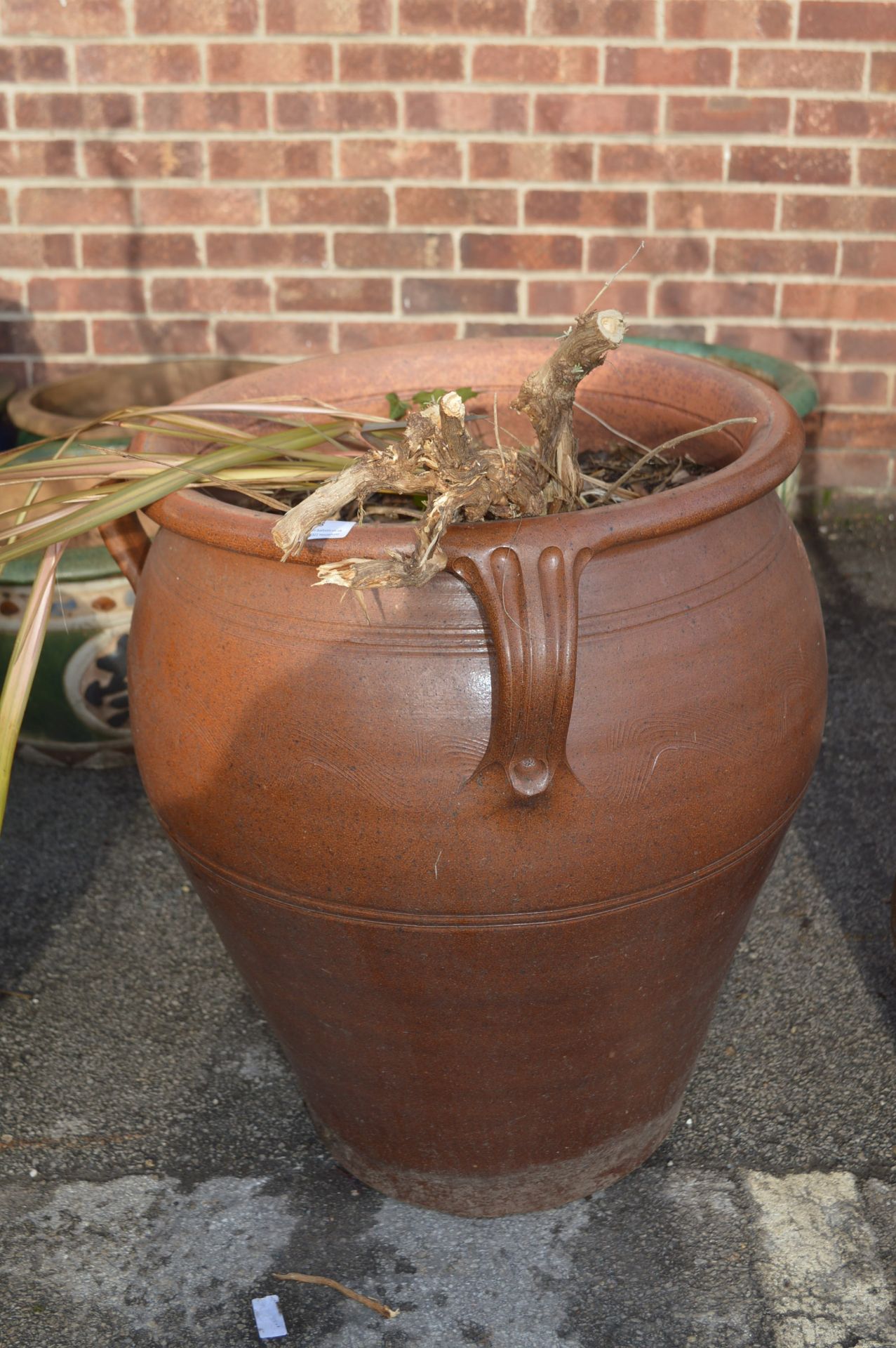 Salt Glazed Garden Urn