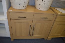 *Two Door Sideboard in Light Oak Finish with Brush