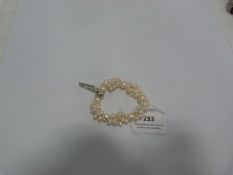 *White Pearl Charm Bracelet (Small)