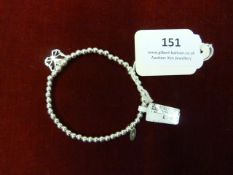 *Silver Bracelet with Butterfly Charm