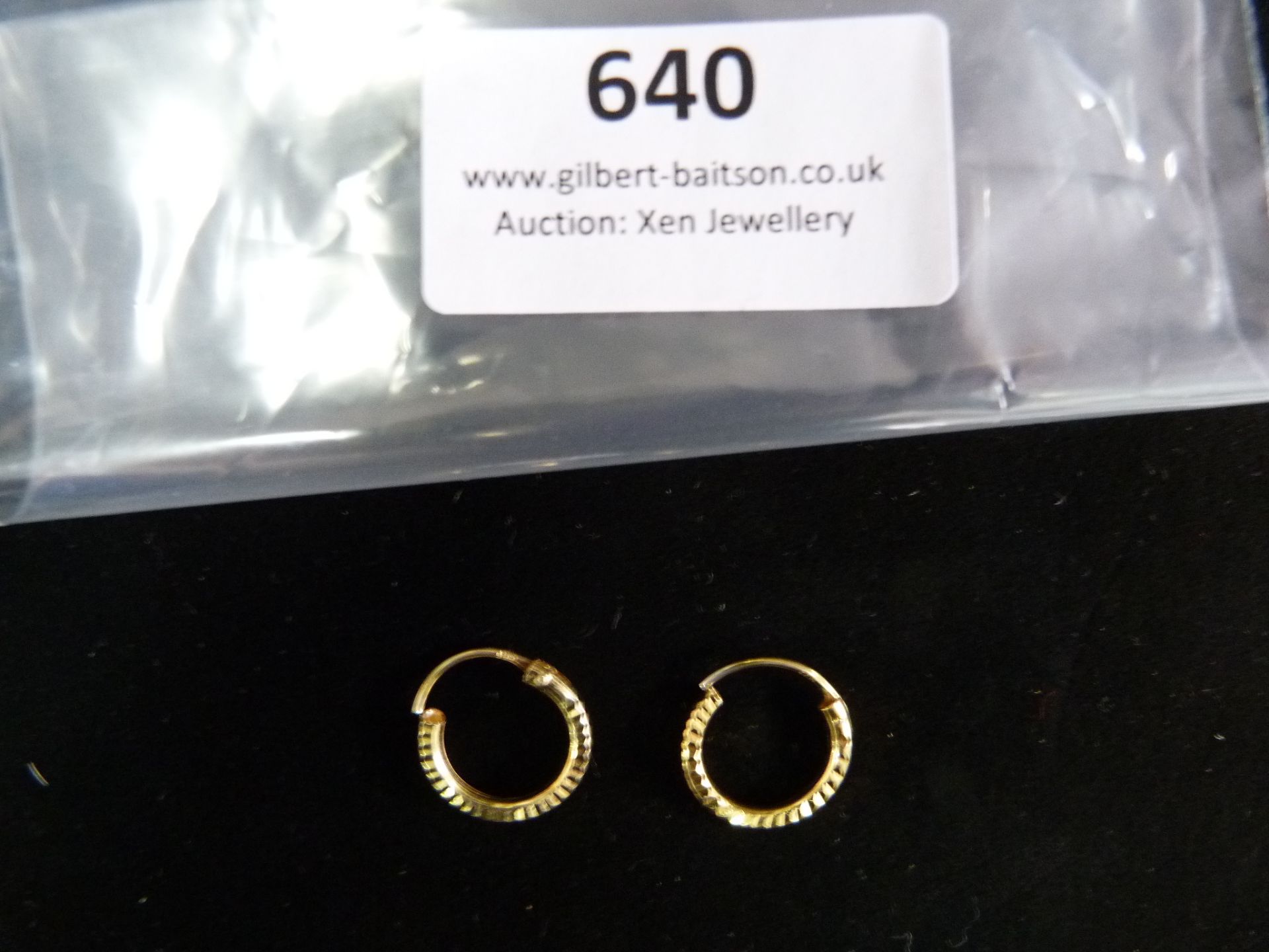 *Pair of Gold Coloured Earrings
