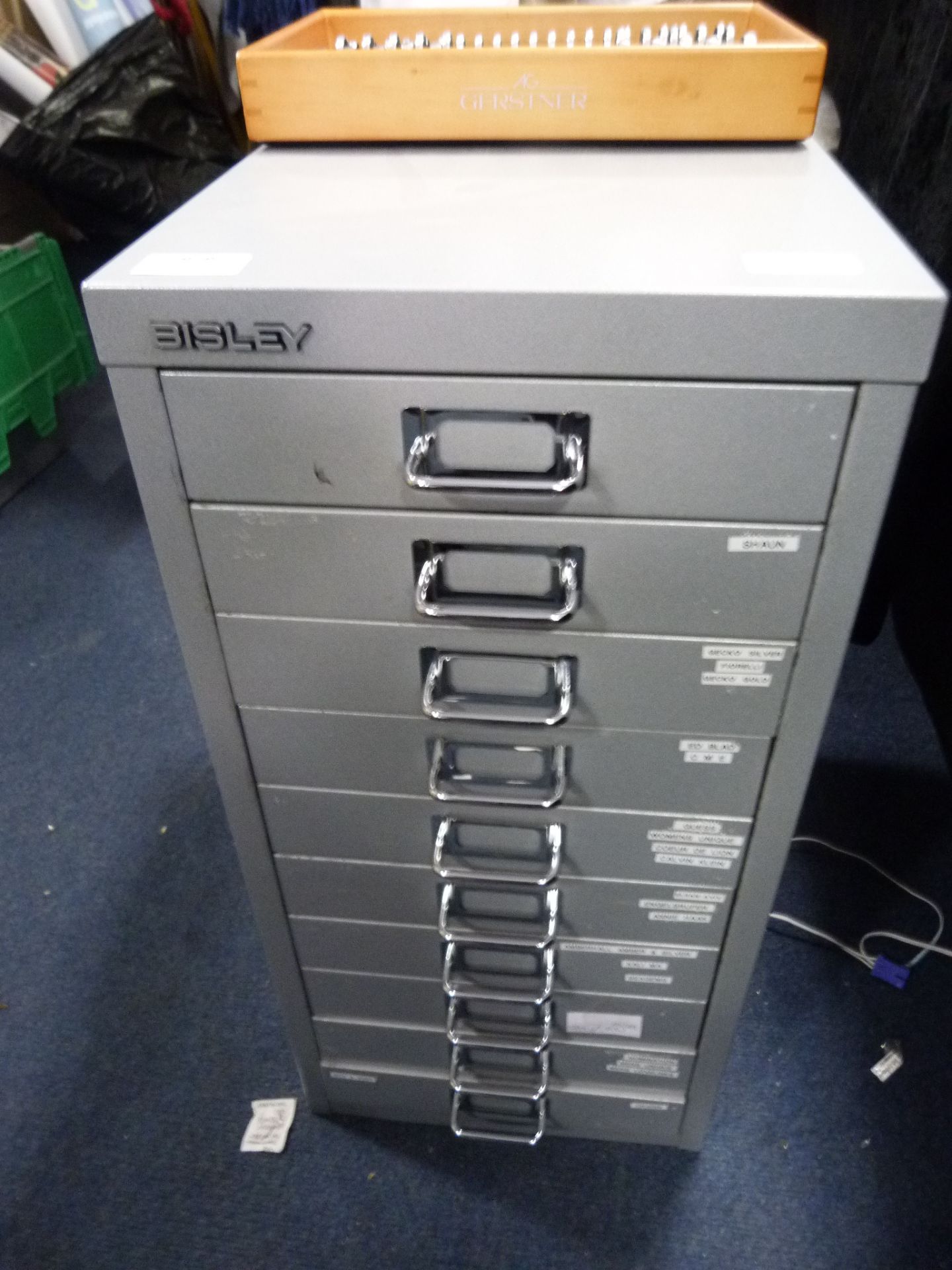*Bisley Metal 10 Drawer Filing Cabinet