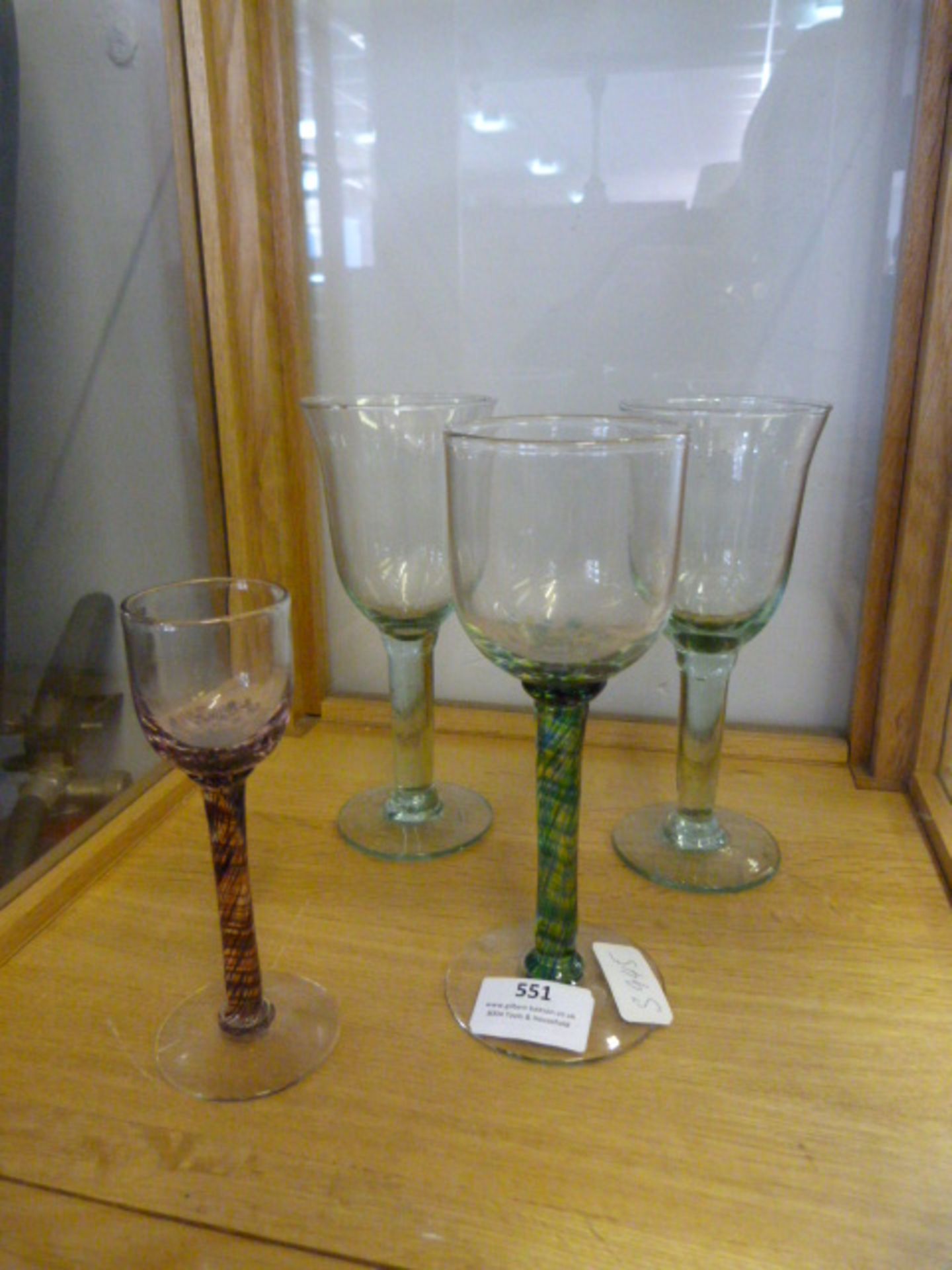 Four Hand Made Glasses