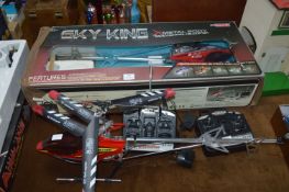 Boxed Skyking Radio Controlled Helicopter and Anot