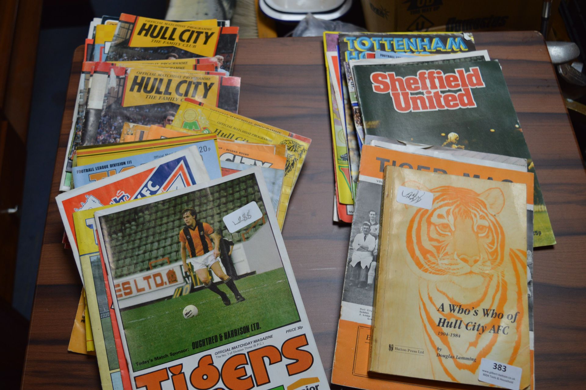 Quantity o Hull City Football Programmes