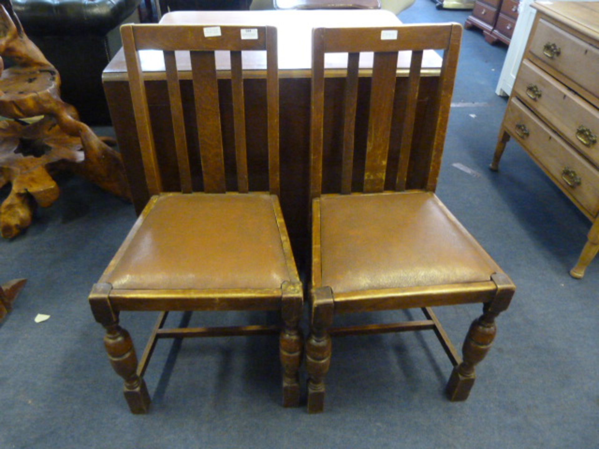 Pair of Oak Dining Chairs