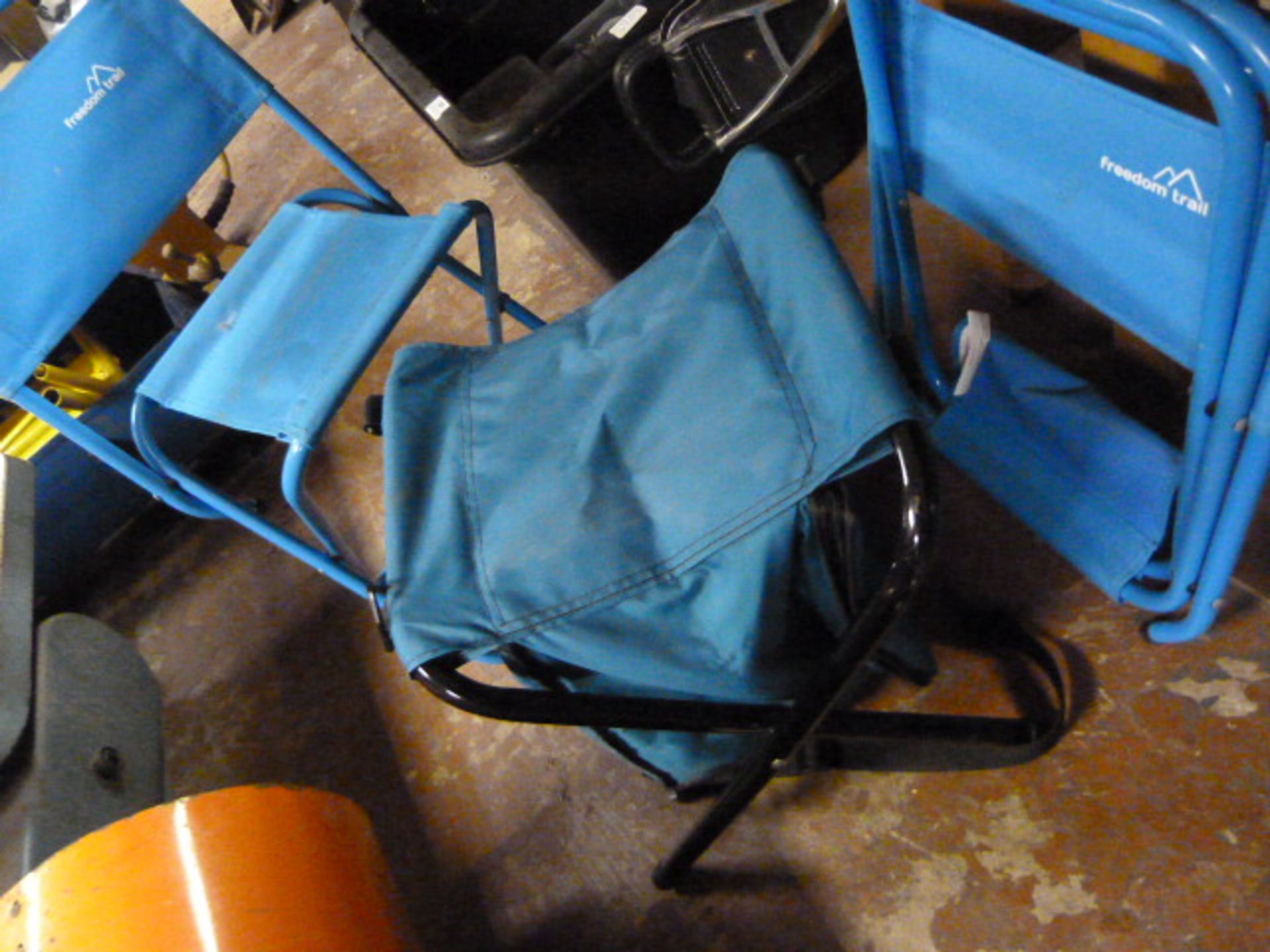Two Small Folding Chairs and a Folding Storage Bag