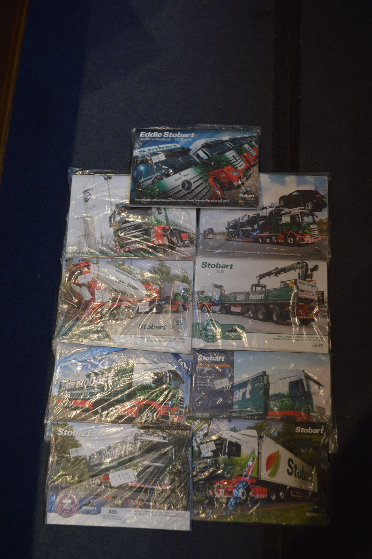 Nine Eddie Stobart Official Handbooks