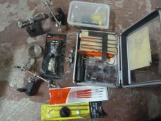 Box Containing MIni Rotary Tool Kit, Magnifying Gl