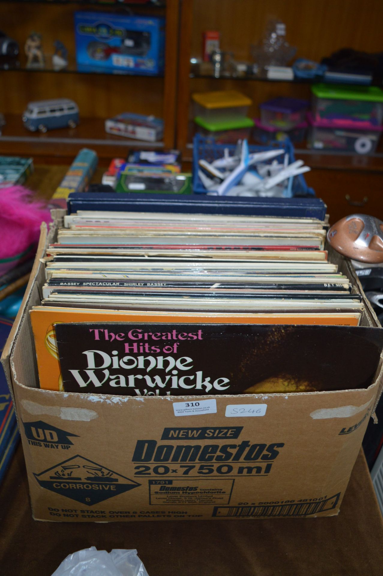 Box Containing a Quantity of LP's Records