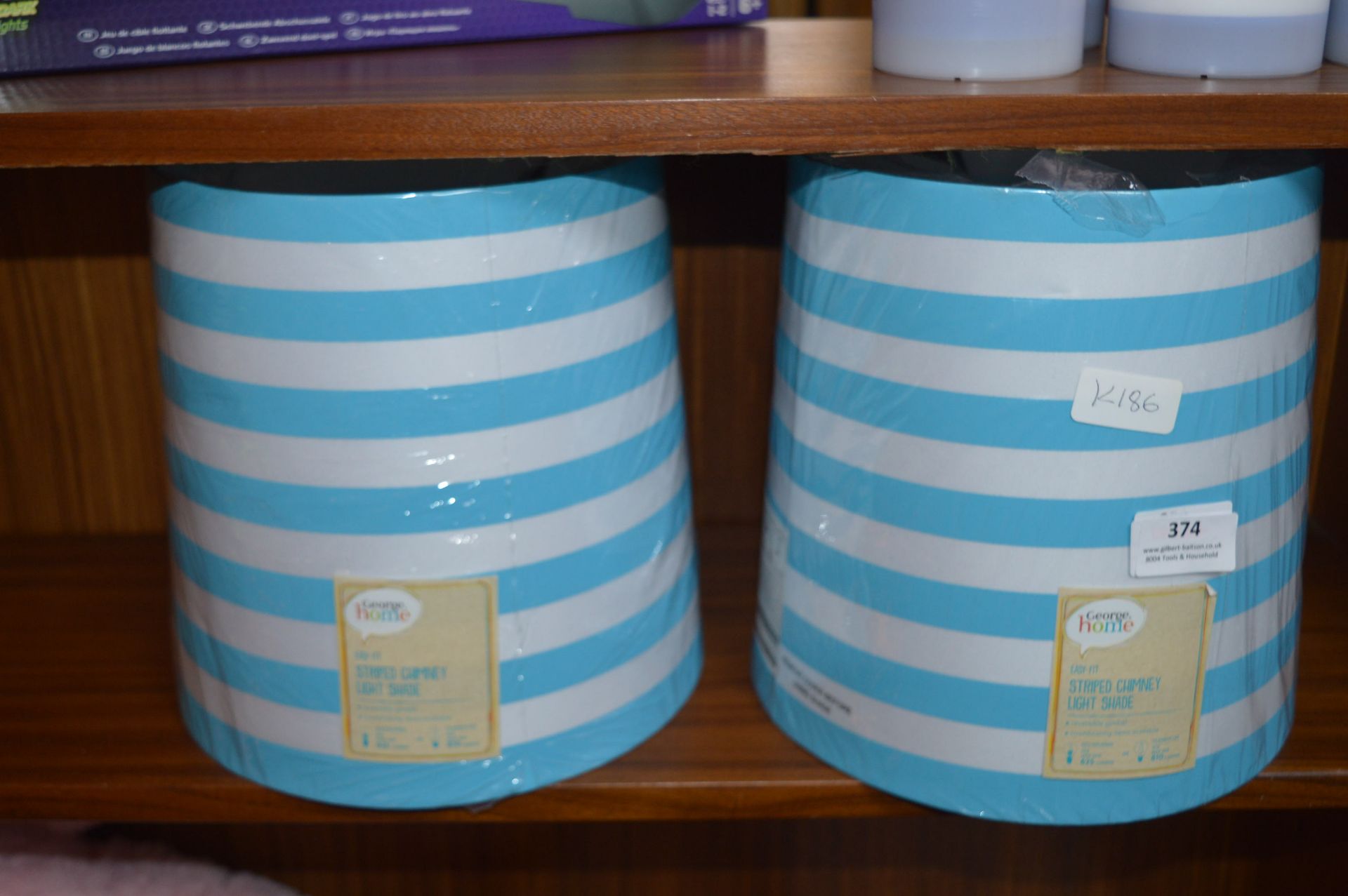 Two Striped Chimney Light Shades