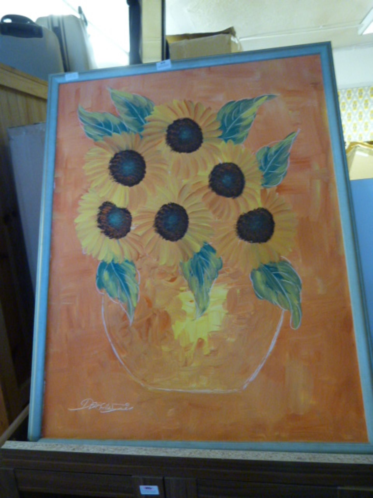 Oil on Canvas - Sunflowers