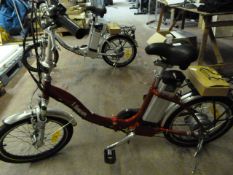 Red E-Wayfarer Pro Rider Electric Bicycle with Cha