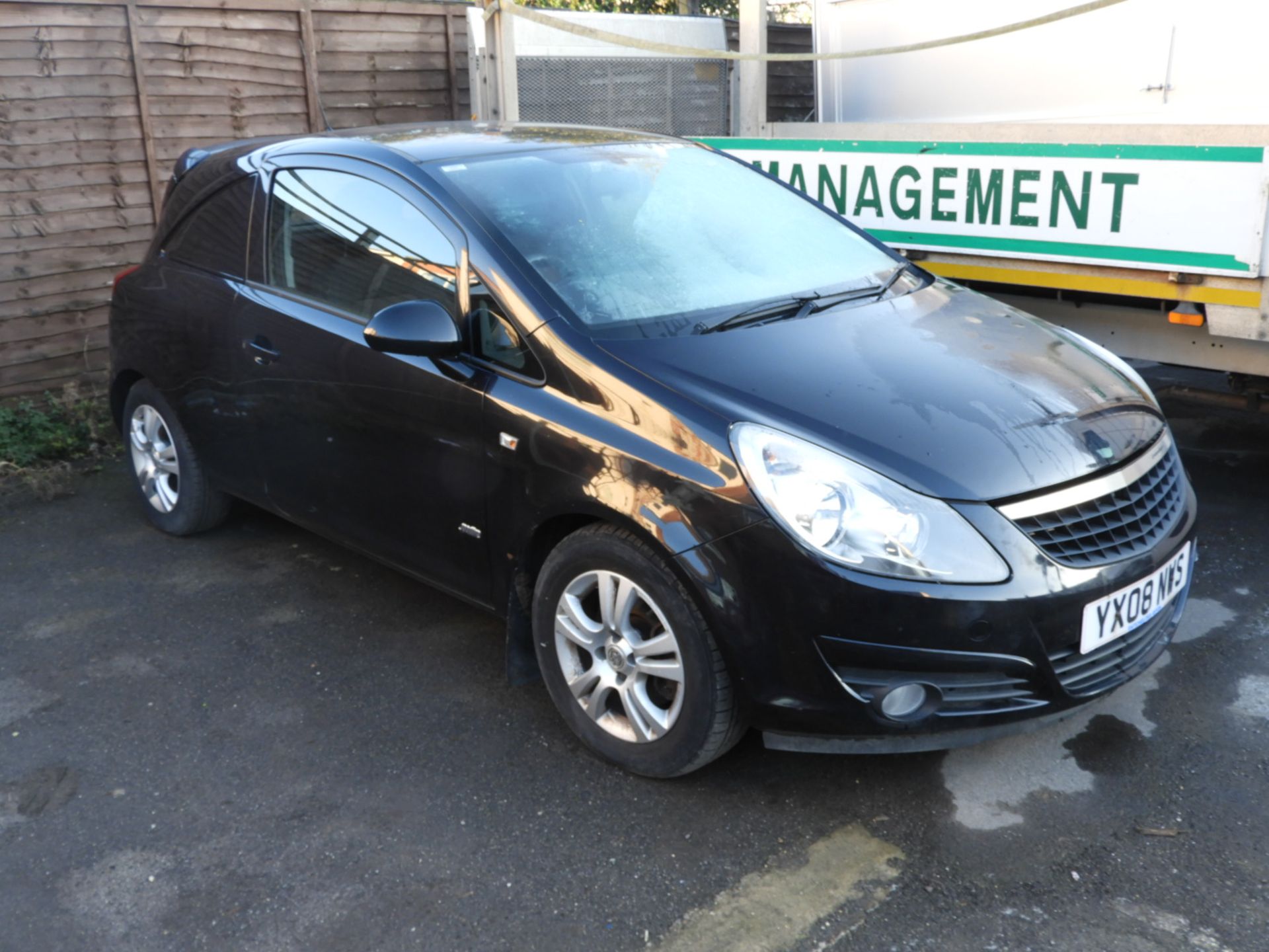 Vauxhall Corsa Van, Reg:YX08 NWS, MOT:April 2019, Mileage:79219