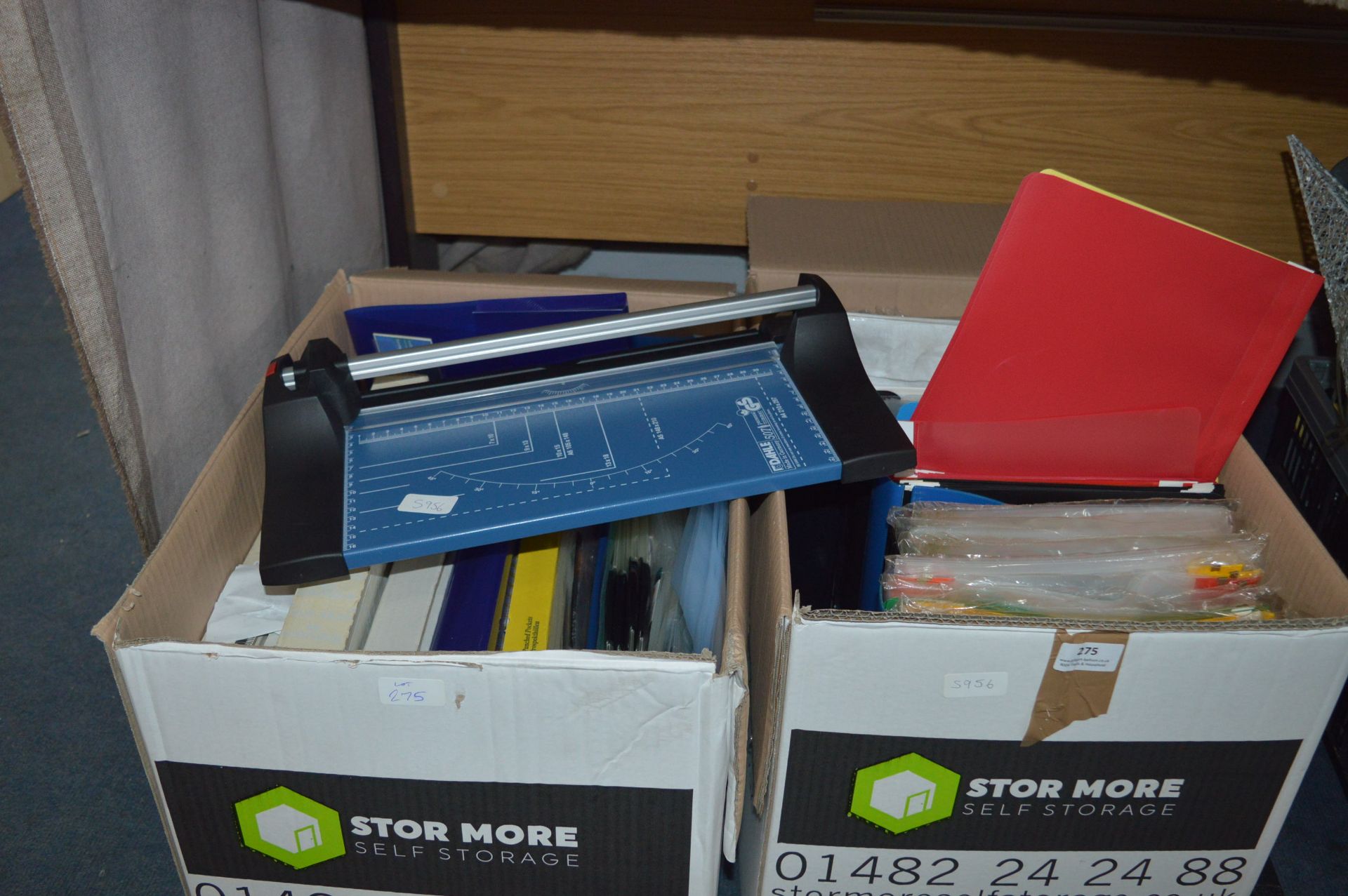 Two Boxes of Office Files, Rexel Files etc.