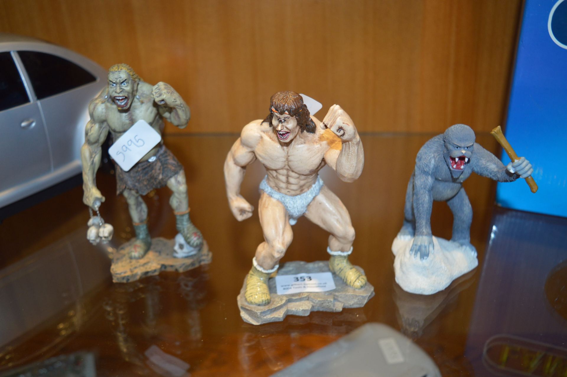 Three Cast Resin Model Figures