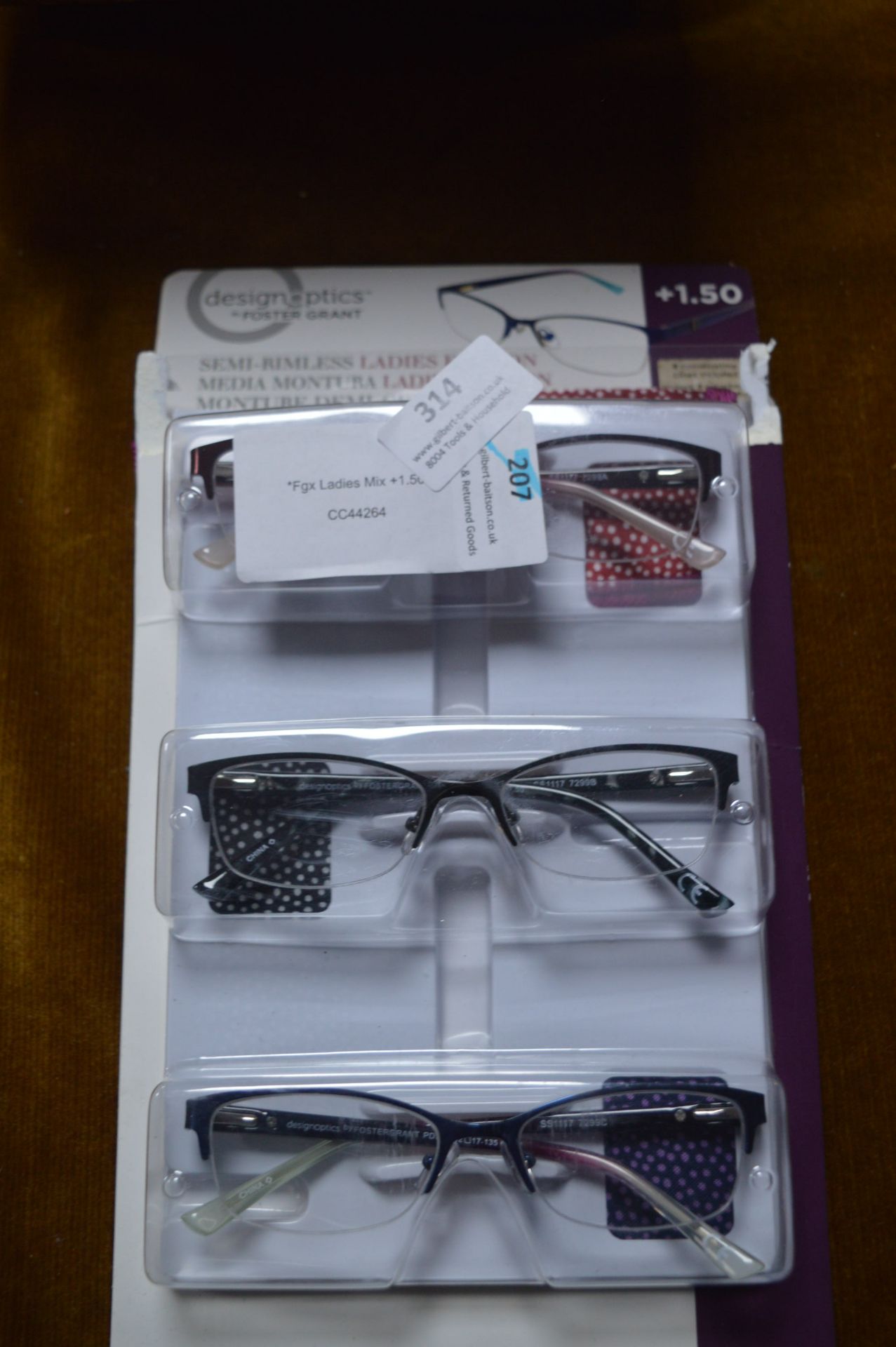 *Three Pairs of Ladies Reading Glasses