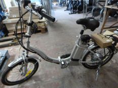 Silver E-Wayfarer Pro Rider Folding Electric Bicyc