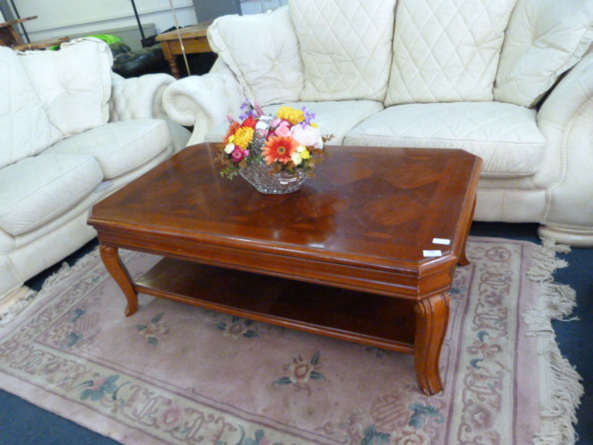 Mahogany Rectangular Occasional Table with Inlaid